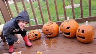 SMASHING OUR ROTTEN PUMPKINS!