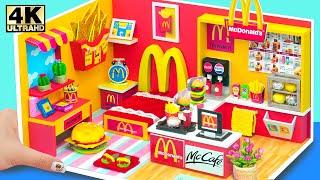 How To Make Miniature Handmade McDonalds House From Cardboard ️ DIY Miniature Cardboard House #81