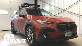 Subaru Crosstrek Yakima TimberLine Roof Rack & OffGrid Medium Cargo Basket - Rack Warehouse