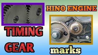 #Enginetiming hino  #Timing gear marks