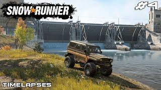 SNOWRUNNER Gameplay Part 4 - UNLOCKING VEHICLES & EXPLORING SMITHVILLE DAM