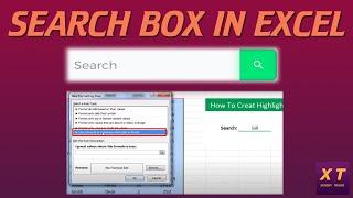 How To Create Highlighted Search Box In Excel 2007,2010,2013,2016