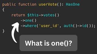 New in Laravel 10.4: one() Method with Condition
