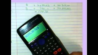 How to Calculate a Join  with a Casio Calculator