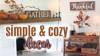 FALL/THANKSGIVING DECOR IDEAS || MODERN FARMHOUSE || DIY THANKFUL TREE FAMILY TRADITION