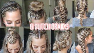 8 DUTCH BRAID HAIRSTYLES YOU NEED TO TRY! Short, Medium, & Long Hair