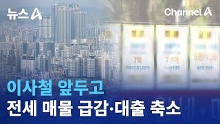 이사철 앞두고…전세 매물 급감·대출 축소 | 뉴스A