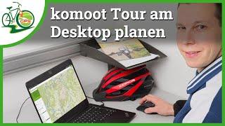 komoot — Tourplanung & Fahrrad Streckenerstellung am Desktop 