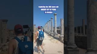 Walk through history! ️ #Perge's ancient ruins are absolutely colossal.  #AncientRome #Turkey