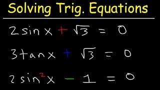 Solving Trigonometric Equations By Finding All Solutions
