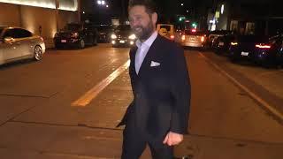 Jason Priestley and Naomi Lowde Priestley outside Craig's Restaurant in West Hollywood