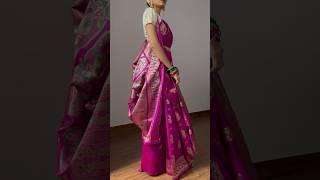 Bengali Saree Draping Style  - Atpoure saree Drape for Durga pujo #sarees #bengali #durgapuja