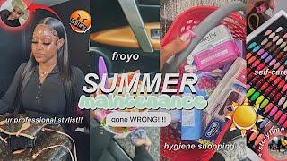 MAINTENANCE VLOG: summer prep edition *GONE EXTREMELY WRONG*hairstylist horror story, selfcare,froyo