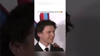 Tom Holland and Zendaya; cute together #tomholland #shorts #zendaya #love #couple #couplegoals