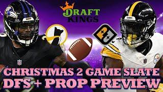 Christmas 2 Game Slate DFS + Prop Preview : Draftkings GPP Strategy, Prize Picks + Underdog Props