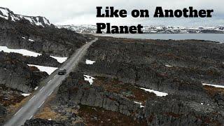 A Surreal, Otherworldly Landscape towards Deserted Village, Varanger Peninsula Norway