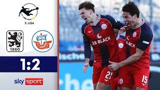 Rostock dreht frühen Rückstand! | TSV 1860 München - Hansa Rostock | Highlights - 3. Liga 2024/25