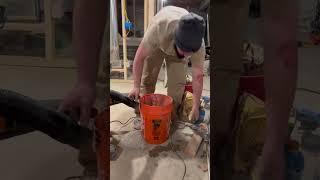 Insanely Fast Concrete Mixing Method / Mix Concrete DIY Fast