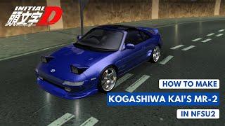 How to make Kogashiwa Kai's MR2 in NFSU2 | Initial D MR-2 | NFSU2 Tokyo Nights | carXverse