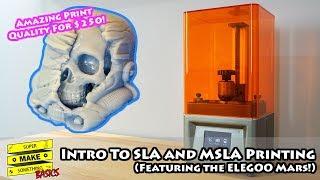 Resin 3D Printing: SLA vs. MSLA vs. FDM - Elegoo Mars Review and Setup