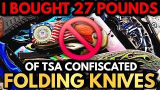 I Bought 27 POUNDS Of TSA Confiscated Knives And I Found... THE JOKER'S KNIFE!?