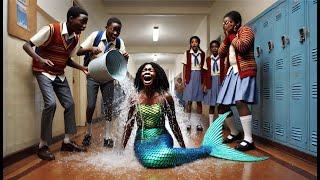 THESE BULLIES DONT KNOW THE GIRL THEY ARE BULLYING AT SCHOOL IS A MERMAID