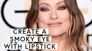 How To Create A Smoky Eye Using Lipstick | The Zoe Report By Rachel Zoe