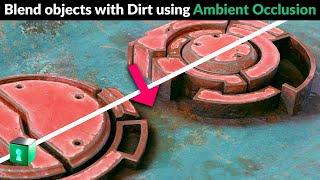 Blender Secrets - Blend materials with Rust and Dust using the Ambient Occlusion Node