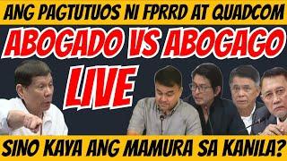 LIVE! ANG PAGHAHARAP! FPRRD VS QUADCOM! ABOGADO LABAN SA MGA ABOGAGO?#duterte #prrd #dds #bisdak