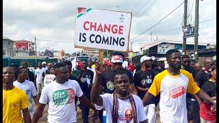 WOW, THE LOVE AND SPIRIT OF THE NDC WAS BOILING AS 24 HOUR ECONOMY WALK WAS ROUTED IN MADINA TODAY