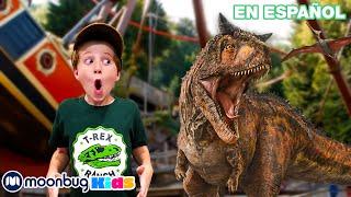 Dinosaurio T-Rex Gigante se Escapa!  | @TRexRanchEspanol  | Moonbug Kids Parque de Juegos