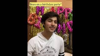 Boys in a birthday party be like* | Raj grover | #shorts