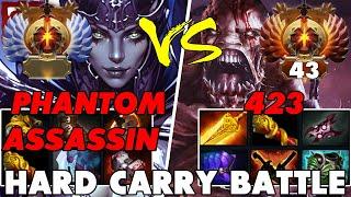 THE RADIANT (PHANTOM ASSASSIN) vs 423 (LIFESTEALER) - Battle Of Hard Carry Dota 2 Players - Z Dota 2