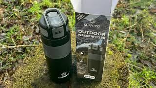 Unboxing Survivo® Outdoor Wasserfilter-Flasche!  | Entdecke die Innovation!