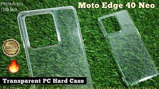 Moto Edge 40 Neo Back Cover ! Moto Edge 40 Neo Transparent PC Hard Back Cover