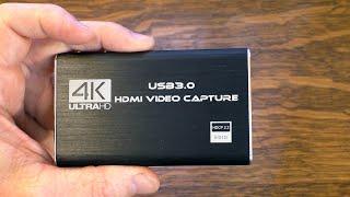 Inexpensive HDMI Video Capture Card (That Works!)