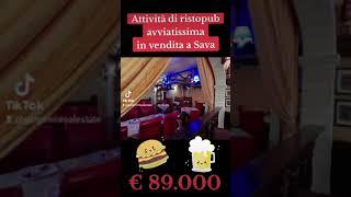 Attività di ristorante, pizzera e pub ampiamente avviata a Sava.