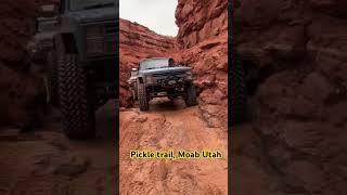 Fullsize Squarebody on the pickle trail #moabutah #4x4 #lsswap #truck #rockcrawler