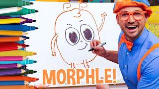 How To Draw MORPHLE - Blippi! Fun To Draw | Kids Art