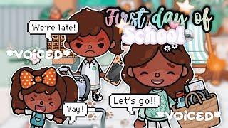 *First Day* of School  *with voice ️* Toca Boca Life World Roleplay 