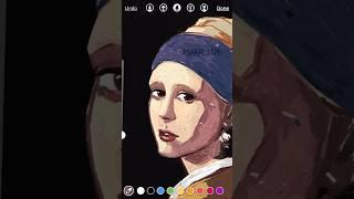 Master Study of the Girl with a Pearl Earring  #drawingprocess #drawing