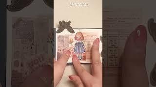 ASMR | 1분다꾸| 미니다꾸| #vintage #journaling #asmr #papertherapy  #빈티지다이어리꾸미기 #빈티지다꾸 #scrapbooking #다꾸