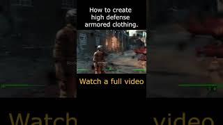 How to create a high defensed armored clothing. #fallout4  #ballistic fiber #ballistic weave #armor