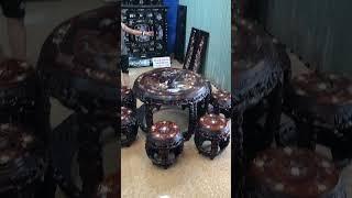 Đôn trống gỗ trắc, tranh gỗ trắc, tủ thờ cẩn ốc, Tranh Thờ Cửu Huyền thất tổ, tủ chùa khảm ốc