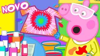 Peppa Pig Português Brasil | O Tie-Dye da Peppa | NOVO Contos da Peppa Pig