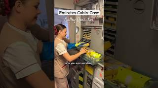 A Day in the Life of an EMIRATES Cabin Crew GALLEY Operator | #emirates #emiratescabincrew #flight