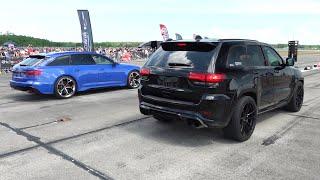 1000HP+Jeep  Cherokee Trackhawk vs Audi RS6 Avant C8