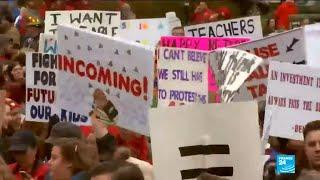 US - Thousands of angry teachers protest for better funding and salaries in Oklahoma