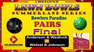 FINAL  **Anderson & Wedlock  Wetzel & Johnson**