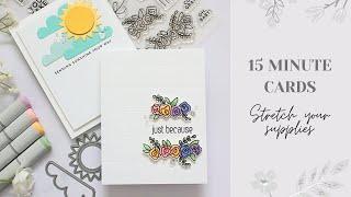 15 MINUTE HANDMADE CARDS (Clean and Simple for the win!)